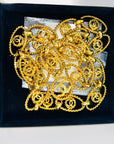 1990s CHANEL MATELASSE GOLD PLATED LOGO BELT