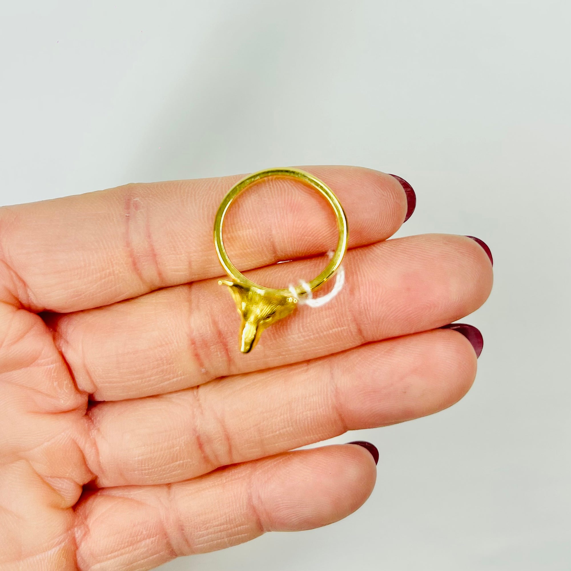 ANTIQUE VICTORIAN 15K GOLD FOX RING