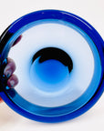 1960s SIGNED HOLMEGAARD COBALT BLUE GLASS TRINKET BOWL/ASHTRAY