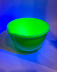 ANTIQUE AMERICAN GREEN JADEITE MILK URANIUM GLASS MIXING BOWL