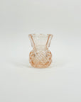 ANTIQUE PINK DEPRESSION GLASS MINI VASE