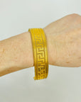 ANTIQUE MESH GREEK KEY BUCKLE TASSELS BRACELET