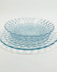 1950s ANCHOR HOCKING BLUE BUBBLE GLASS PLATE/BOWL