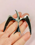 1980s SARAH COVENTRY STAINLESS STEEL BIRD BROOCH