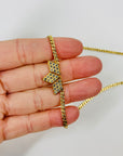 70s AVON CROWN PENDANT NECKLACE