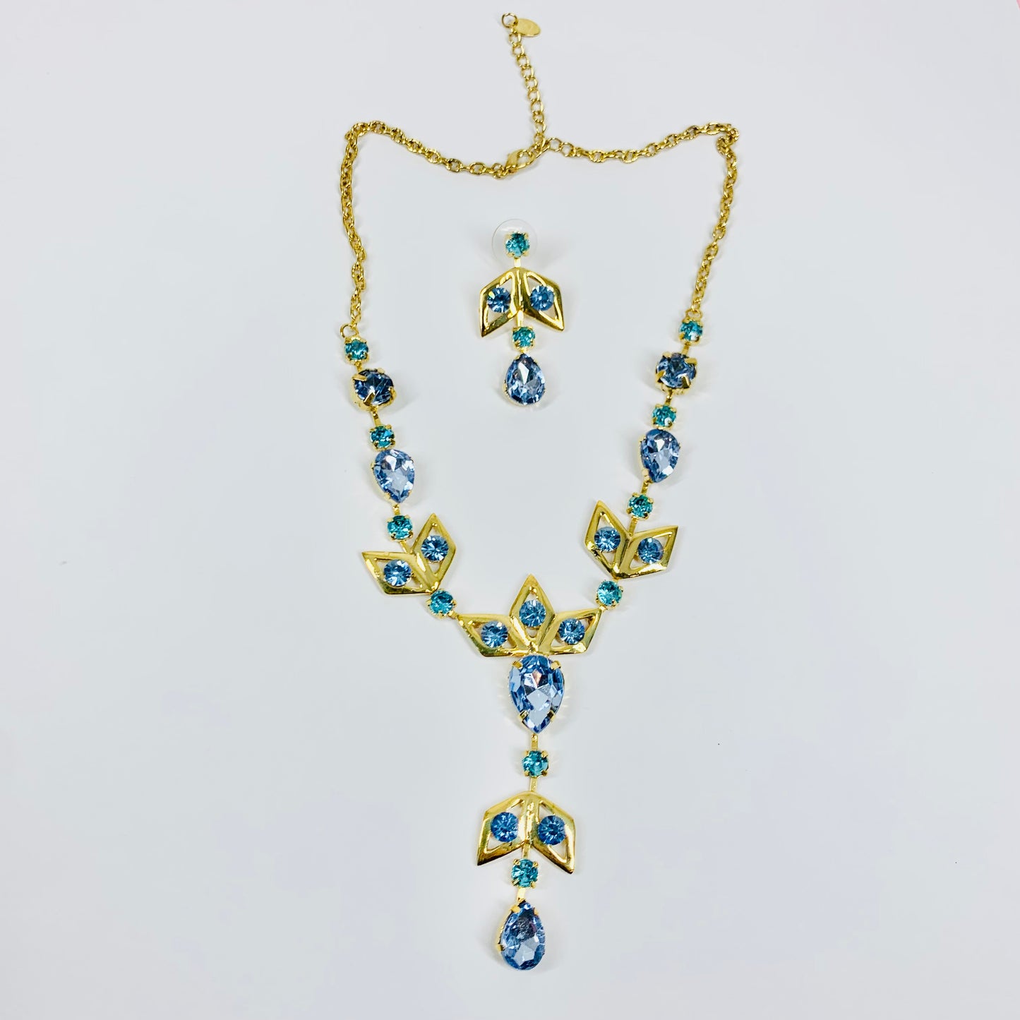 BLUE PASTES FESTOON NECKLACE