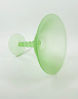 ANTIQUE ART DECO WALTHER & SOHNE SATIN URANIUM GLASS COMPORT