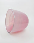 MOUTH BLOWN PINK ART GLASS BOWL