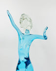 BLUE MURANO DANCING LADY SCULPTURE