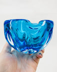 TURQUOISE MURANO PINCHED BOWL