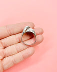 SILVER KNOT RING