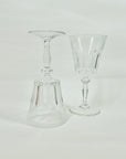 ANTIQUE HAND CUT FRENCH CRYSTAL WINE/COCKTAIL GLASSES