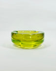 1940s LIME GREEN MURANO URANIUM SOMMERSO GLASS BOWL/ASHTRAY