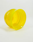 1960s YELLOW OPALESCENT GLASS BOWL/POSY VASE BY ERIK HOGLUND FOR BODA