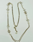 2016 CHANEL CC LOGO MULTISTRANDS COSTUME PEARL NECKLACE