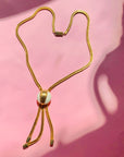 MESH DROP PENDANT NECKLACE
