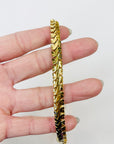 1960s 18K GP MONET S CURVES FANCY LINKS CHAIN NECKLACE