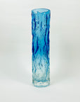 1970s GERMAN BARK GLASS CYLINDER VASE