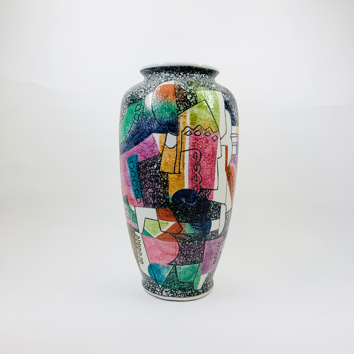 WEST GERMAN FAT LAVA POTTERY VASE