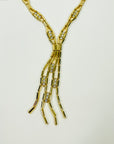 1970s CORO DIAMANTE WATERFALL LARIAT NECKLACE