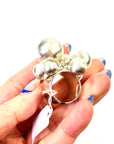 1960s DANISH BRUTALIST BUBBLES SILVER RING