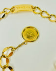 1980s CHANEL LOGO T-BAR LINKS BELT/NECKLACE