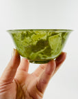 ANTIQUE GREEN JADE STONE CEREMONIAL BOWL