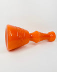 1960s ITALIAN EMPOLI ORANGE GLASS VASE