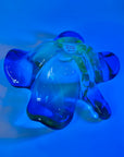 1940s URANIUM MURANO BLUE SOMMERSO GLASS BOWL