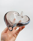 MCM MURANO AMETHYST LEAF BOWL/ASHTRAY