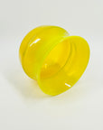1960s YELLOW OPALESCENT GLASS BOWL/POSY VASE BY ERIK HOGLUND FOR BODA