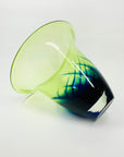 GREEN ART GLASS VASE