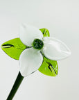 1970s MOUTH BLOWN CZECH GLASS FLOWER