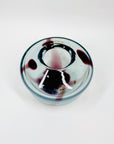 PURPLE ART GLASS OVOID VASE