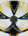 KARL PALDA GOLD BLACK FISH STEM BOWL