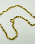 1980s CHANEL CC ARABESQUE FILIGREE FANCY LINKS CHAIN NECKLACE/BELT