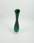 1960s ZEBRA SOMMERSO GLASS VASE BY VICKE LINDSTRAND FOR KOSTA BODA