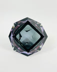 1960s PINK PURPLE GREY SOMMERSO DIAMOND FACETED GLASS BOWL