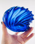 1930s MURANO COBALT BLUE TWIST SOMMERSO GLASS JAR