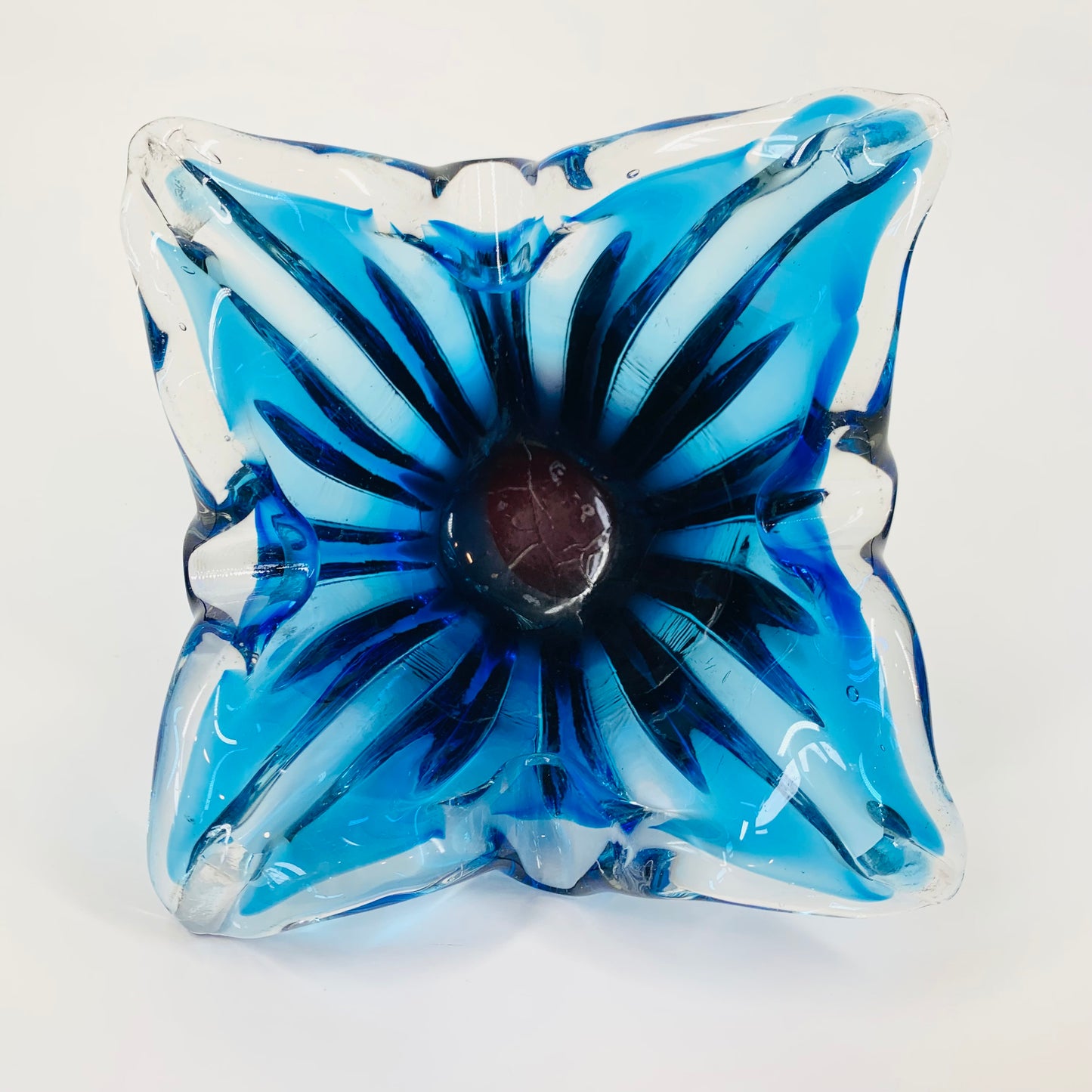 JAPANESE BLUE OMBRE PINCHED BOWL