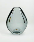 1950s GREY SOMMERSO GLASS VASE BY SVEN PALMQVIST FOR ORREFORS