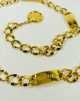 1980s CHANEL LOGO T-BAR LINKS BELT/NECKLACE