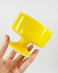 1950s U.S.A YELLOW MILK GLASS COUPE