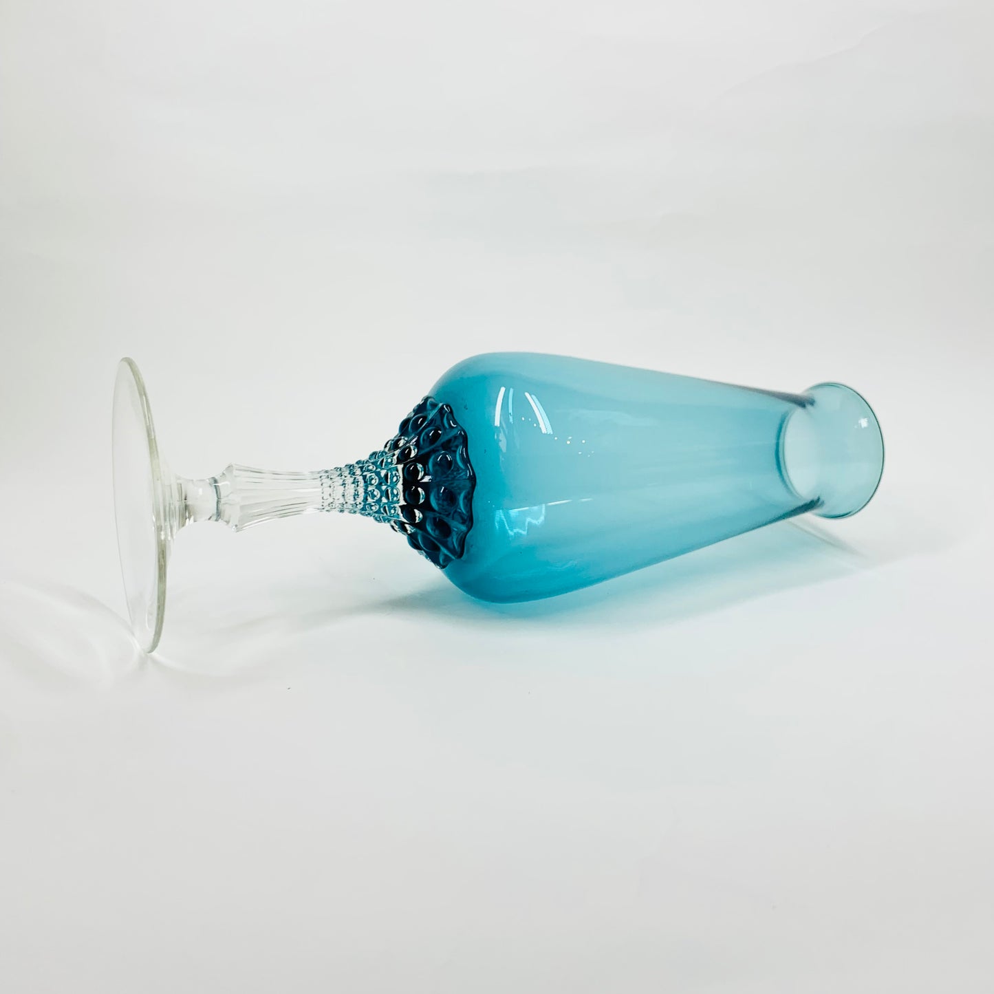 TURQUOISE FOOTED VASE