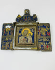 ANTIQUE CHRISTIAN ORTHODOX TRAVEL TRIPTYCH