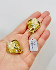 1950s CINER GOLD PLATED ESTRUCAN CLIP ON EARRINGS