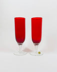 RUBY CHAMPAGNE FLUTES