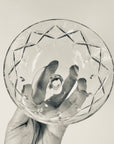 ANTIQUE ETCHED DIAMOND CRYSTAL COUPE