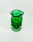 1970s FINNISH KASPERI GREEN GLASS VASE