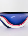 X-LARGE 1960s MURANO PURPLE PINK SOMMERSO GLASS BOWL